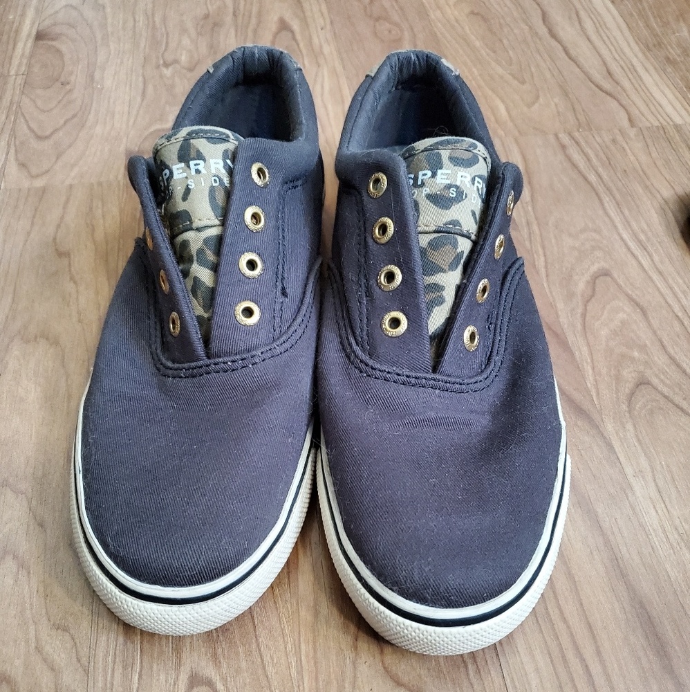 Sperry slip on shoes (cheetah print)